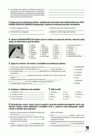Libro de ejercicios portugues