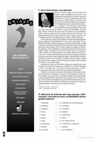 Libro de ejercicios portugues