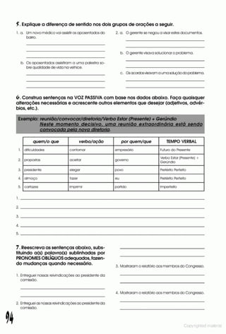 Libro de ejercicios portugues