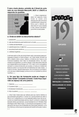 Libro de ejercicios portugues