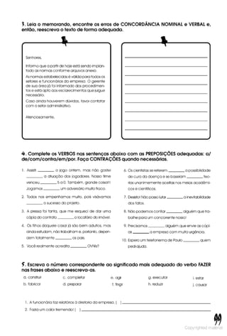 Libro de ejercicios portugues