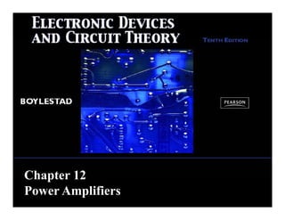 Chapter 12
C apte
Power Amplifiers
 