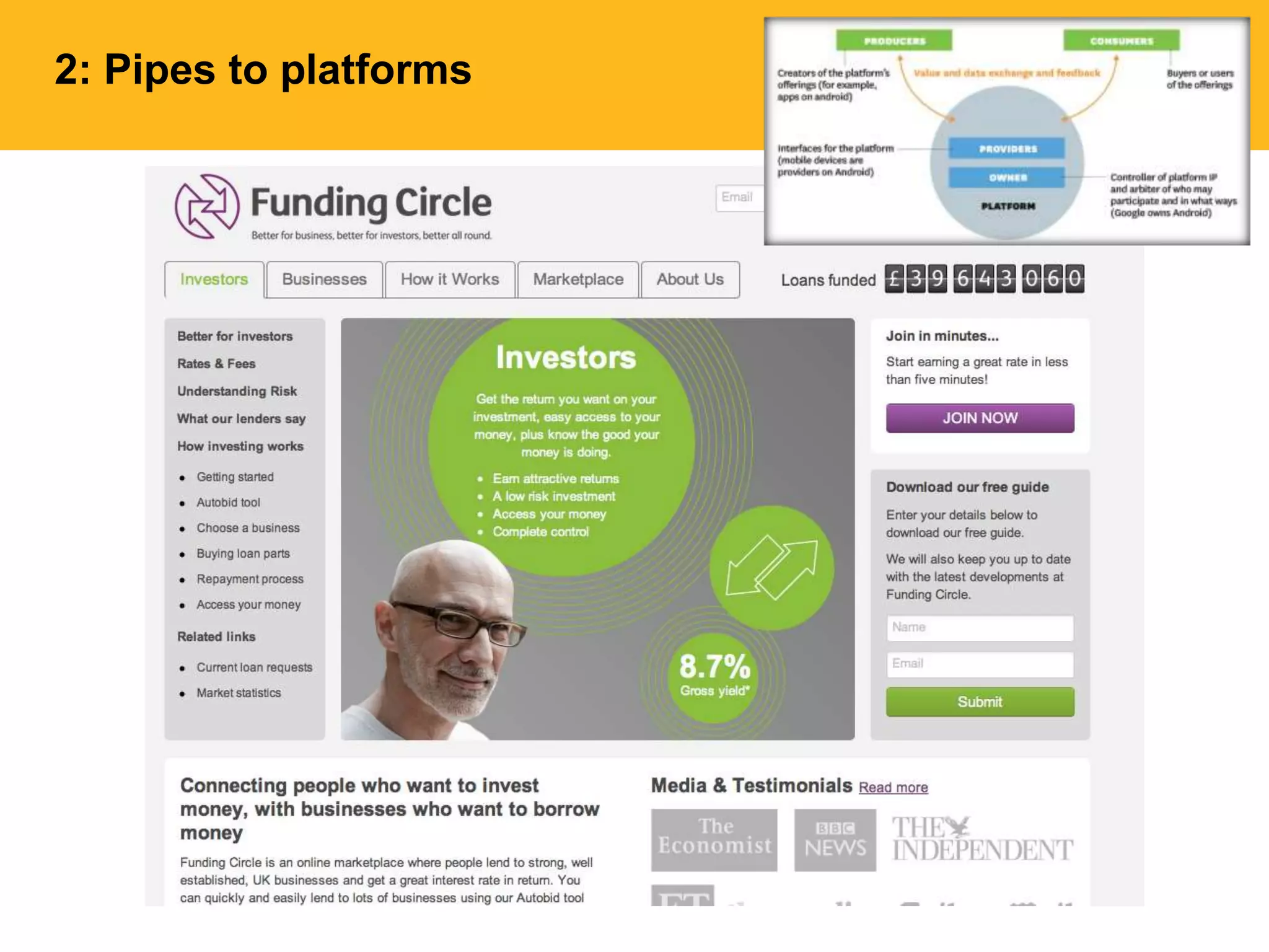 2: Pipes to platforms
 