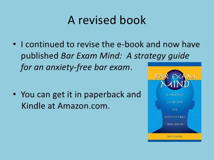 Bar Exam Mind Book Trailer