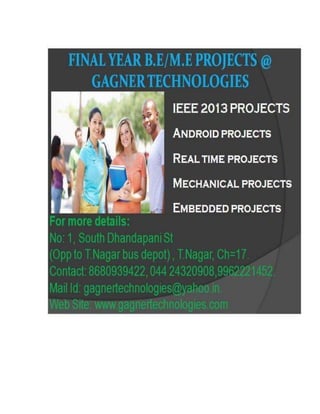 BE final year projects 