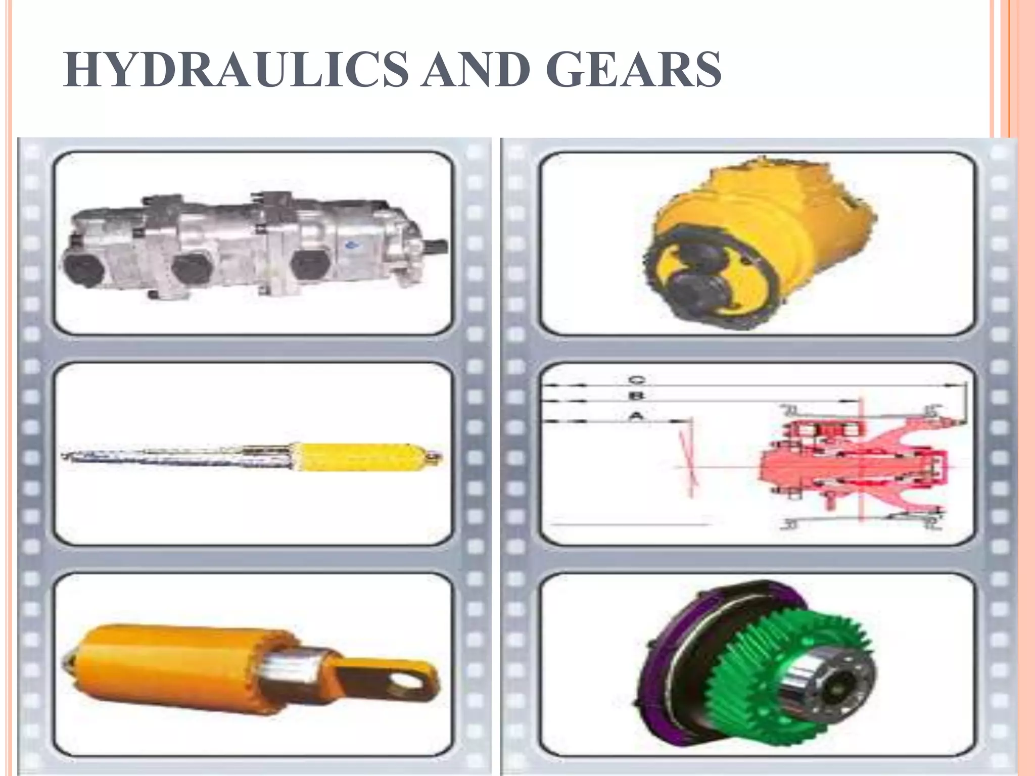 HYDRAULICS AND GEARS
 