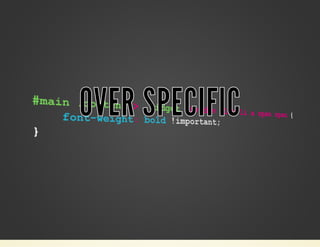 OOVVEERR SSPPEECCIIFFIICC 
 