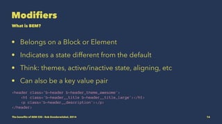 The benefits of BEM CSS | PDF
