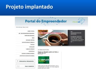 Projeto implantado
 