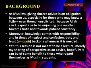 Be Muslim Students[Slideshare] | PPT