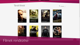 Filmek rendezése
 