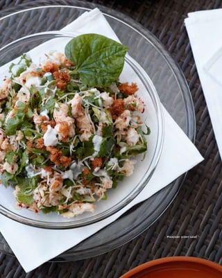 94  delicious.94  delicious.
Malaysian  prawn salad
 