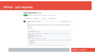 @ben_nuttall
GitHub - pull requests
 