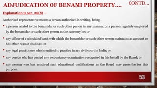 Benami property transaction act | PDF