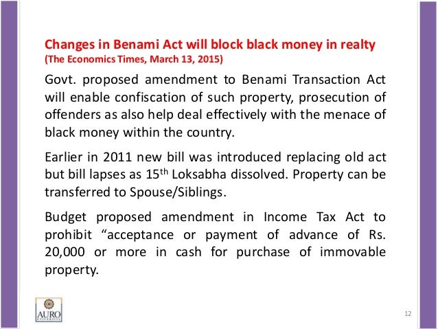 Image result for benami act