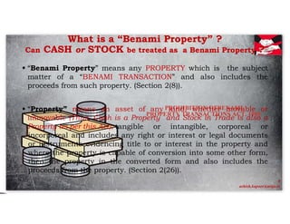 Benami transaction & demonitization | PDF