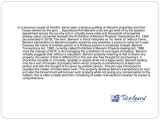 Benami transactions or Benami property.pptx