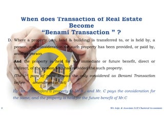 Benami transactions & real estate | PDF