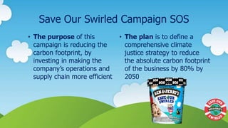 Ben and jerry's ice cream - Save Our Swirled Campaign