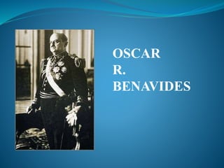 OSCAR
R.
BENAVIDES
 