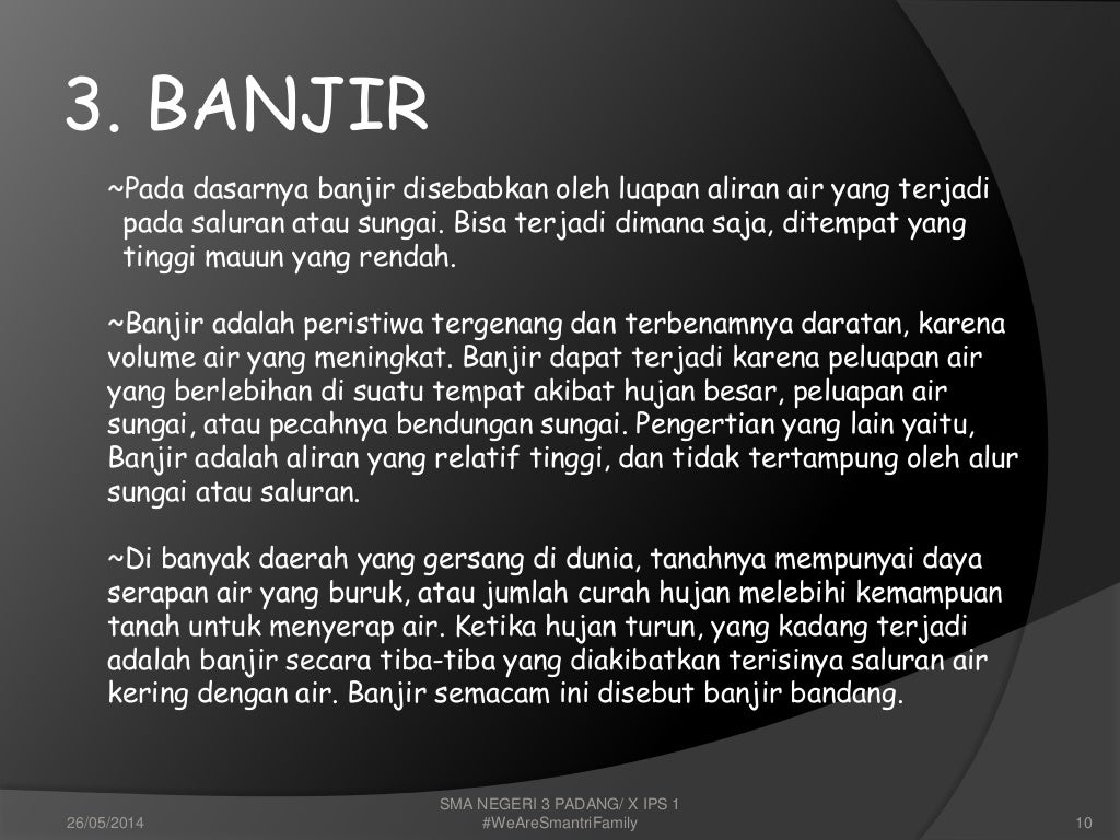 Bencana alam dan penanggulangannya