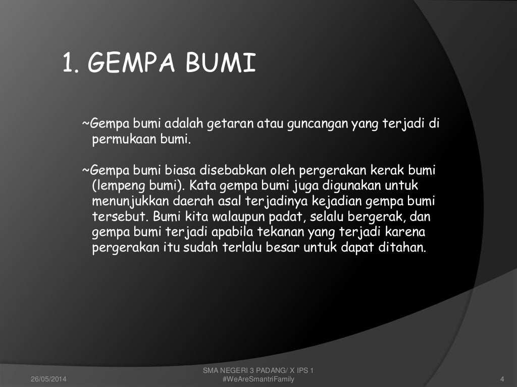 Bencana alam dan penanggulangannya