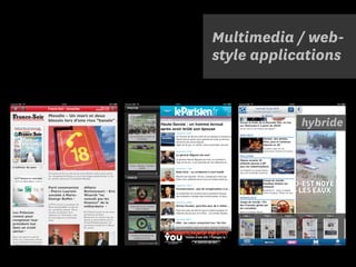 Multimedia / web-
style applications


            hybride
 