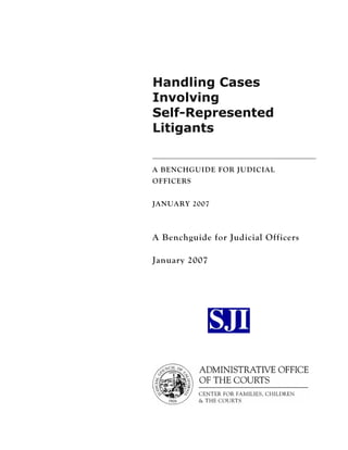 Benchguide self rep_litigants | PDF