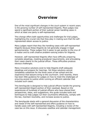 Benchguide self rep_litigants | PDF
