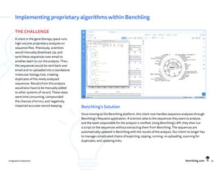 Benchling Integration Snapshot documentation | PDF