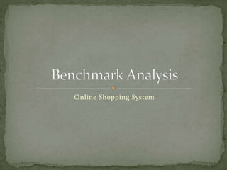 Online Shopping System
 