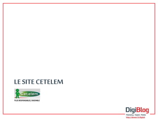 LE SITE CETELEM 
3 
 