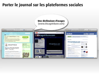 Porter le journal sur les plateformes sociales


                    Une déclinaison d’usages
                    (www.chi...
