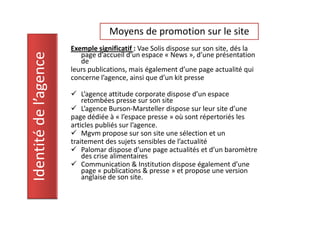 Benchmark Sites Agences Com. Sensible