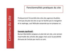 Benchmark Sites Agences Com. Sensible