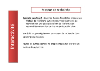 Benchmark Sites Agences Com. Sensible