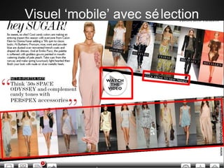 Visuel ‘mobile’ avec sélection
www.rodolphechampagne.fr
 