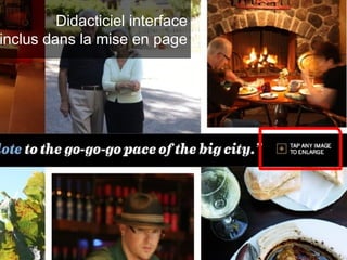 Didacticiel interface
inclus dans la mise en page
 