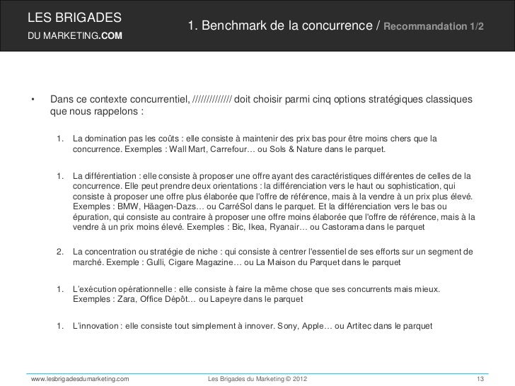 Benchmark concurrence