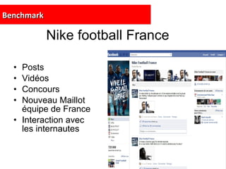 Nike football France Posts Vidéos Concours Nouveau Maillot équipe de France Interaction avec les internautes Benchmark 