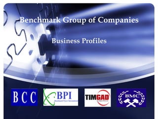 Benchmark Group of Companies

       Business Profiles
 