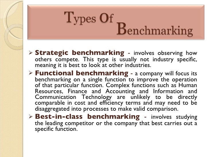 Benchmarking