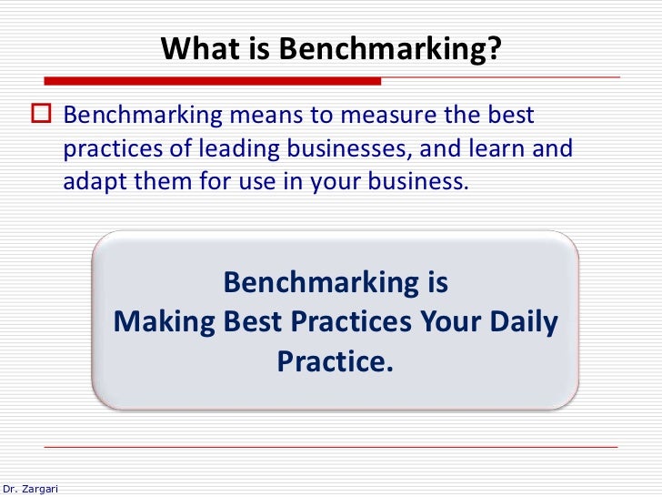 Benchmarking