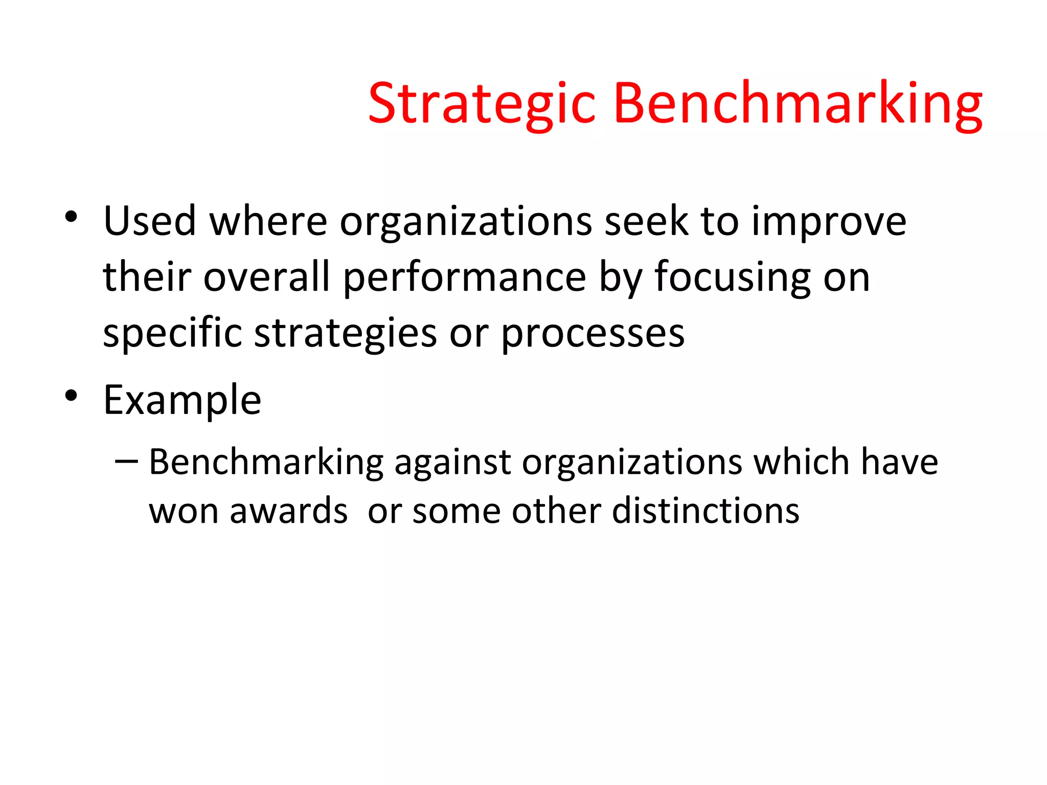 Benchmarking | PPT