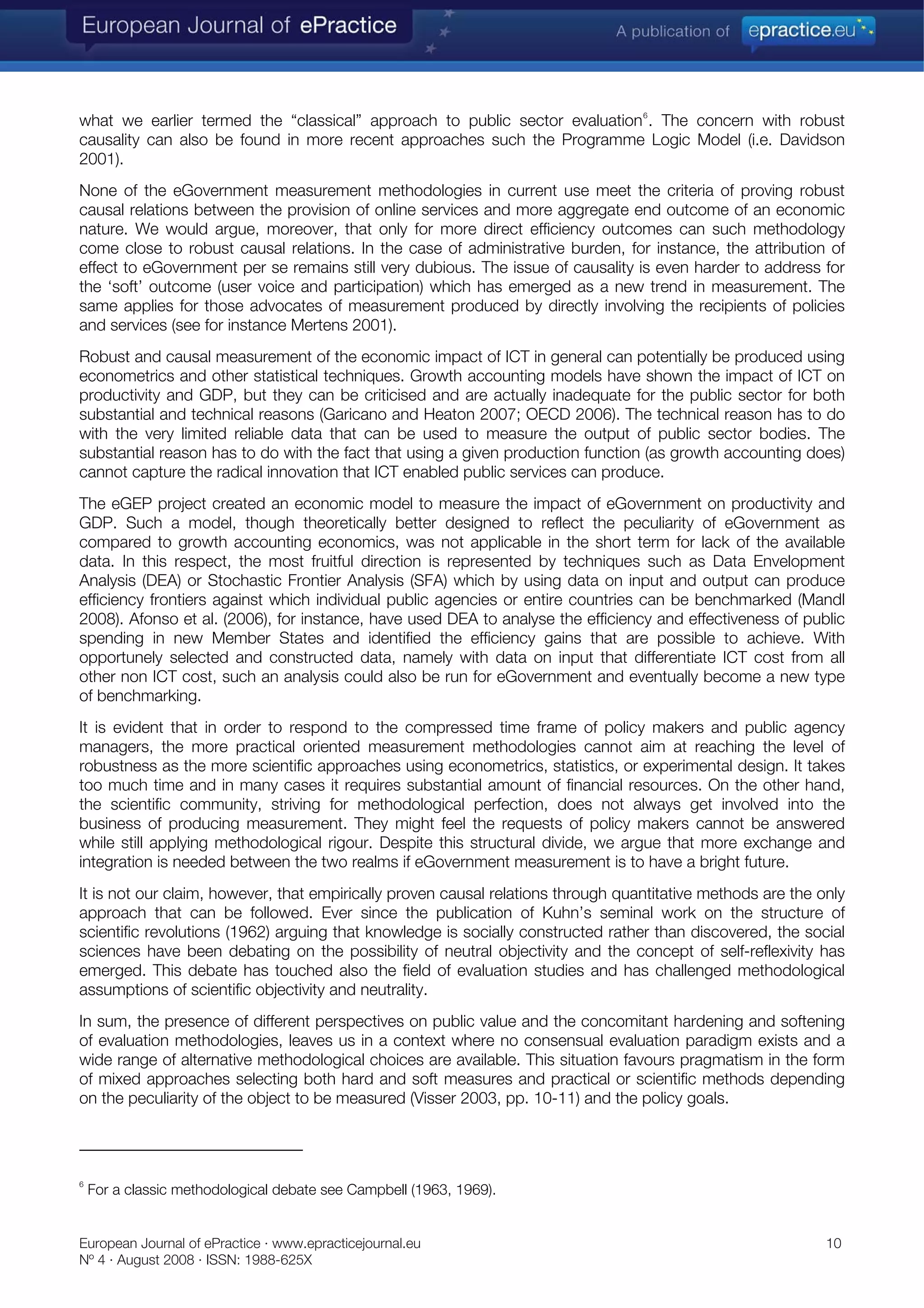 Benchmarking eGovernment: tools, theory, and practice