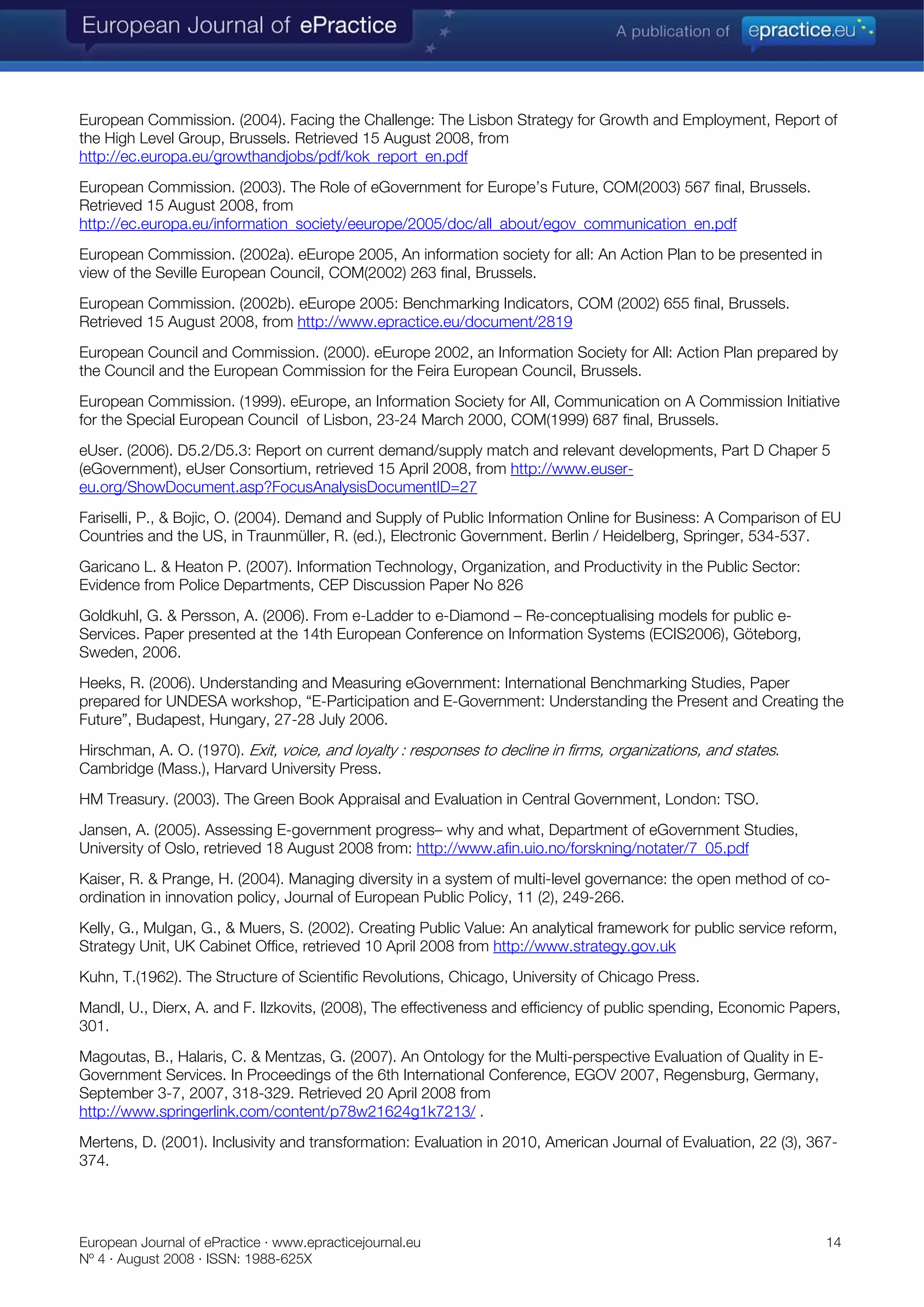 Benchmarking eGovernment: tools, theory, and practice