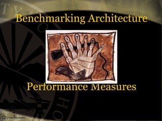 Benchmarking Architecture
Performance Measures
 
