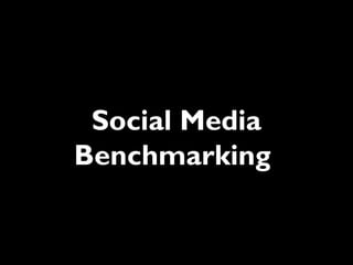 Social Media
Benchmarking
 