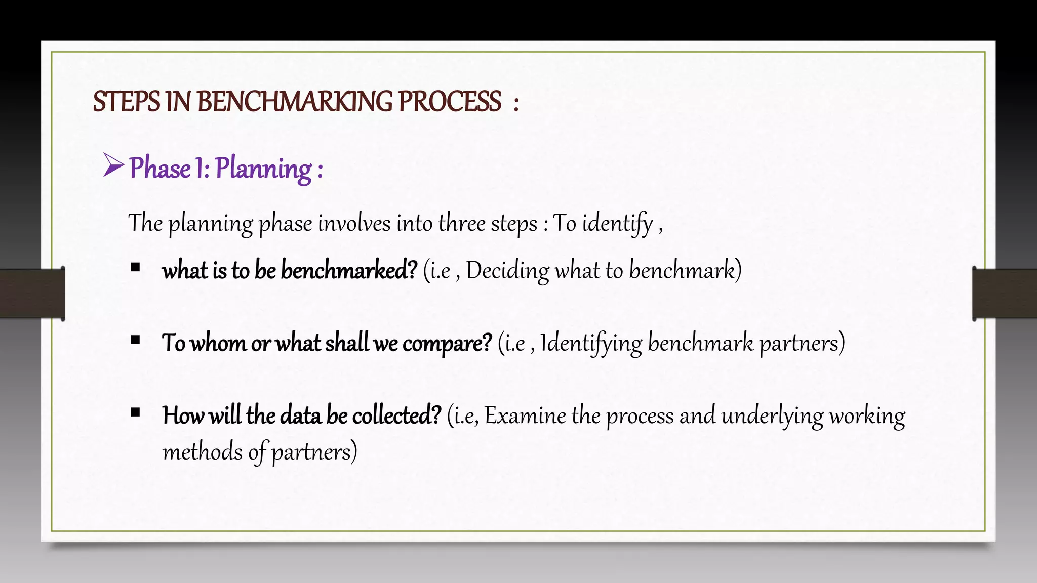Benchmarking In Total Quality Management | PPTX