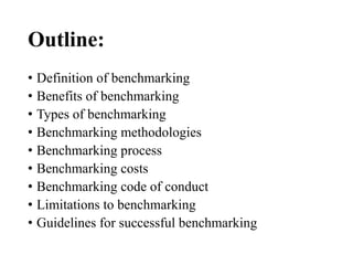 Benchmarking********************************************** | PPTX